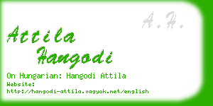 attila hangodi business card